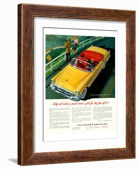 GM Buick Roadmaster Smart Move-null-Framed Art Print
