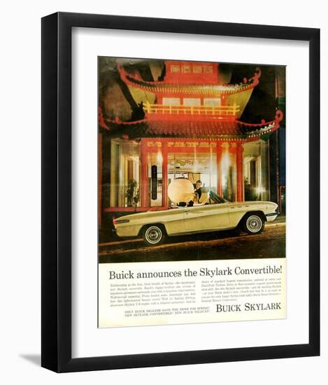 GM Buick Skylark Convertible-null-Framed Art Print