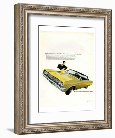 GM Buick - Skylark Gran Sport-null-Framed Art Print