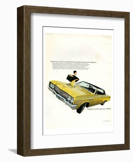 GM Buick - Skylark Gran Sport-null-Framed Art Print