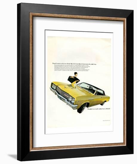 GM Buick - Skylark Gran Sport-null-Framed Art Print