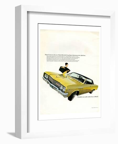 GM Buick - Skylark Gran Sport-null-Framed Art Print