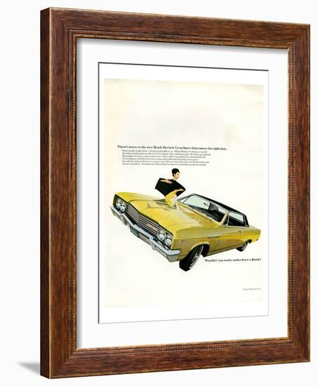 GM Buick - Skylark Gran Sport-null-Framed Art Print