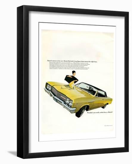 GM Buick - Skylark Gran Sport-null-Framed Art Print