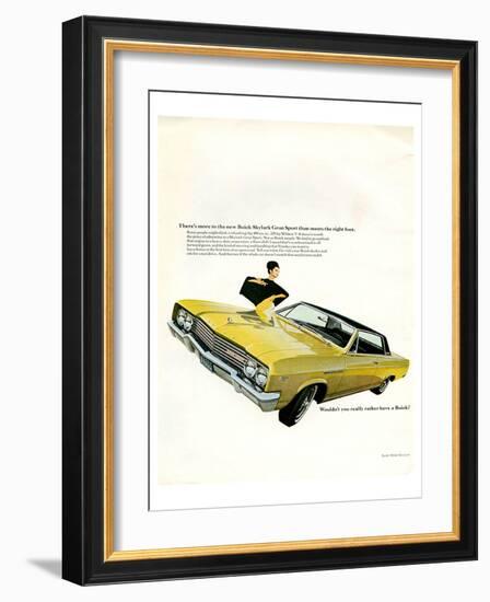 GM Buick - Skylark Gran Sport-null-Framed Art Print