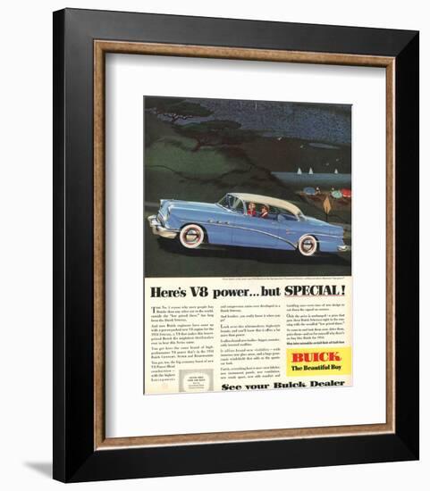 GM Buick V8 Power -But Special-null-Framed Art Print