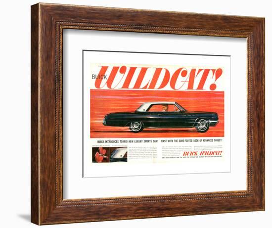 GM Buick - Wildcat Luxury Car-null-Framed Art Print