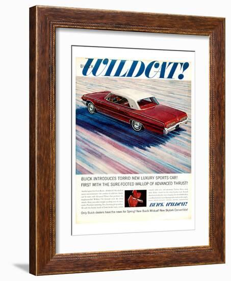 GM Buick Wildcat Sports Car-null-Framed Art Print