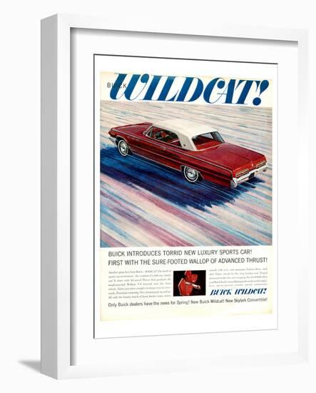 GM Buick Wildcat Sports Car-null-Framed Art Print