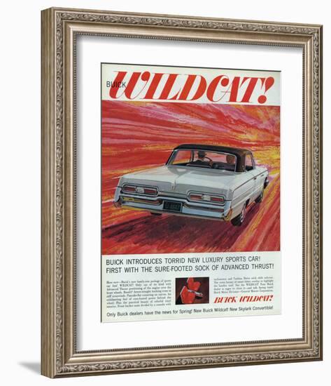 GM Buick-Wildcat Sports Car-null-Framed Art Print