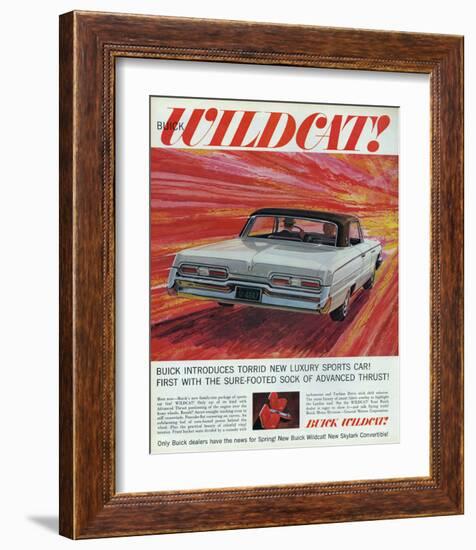 GM Buick-Wildcat Sports Car-null-Framed Art Print