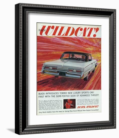 GM Buick-Wildcat Sports Car-null-Framed Art Print