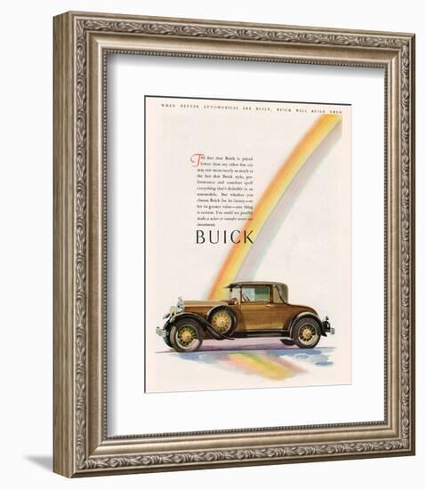 GM Buick Will Build Them-null-Framed Art Print