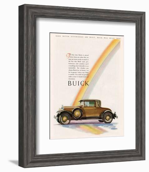 GM Buick Will Build Them-null-Framed Art Print