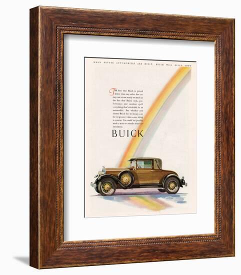 GM Buick Will Build Them--Framed Art Print