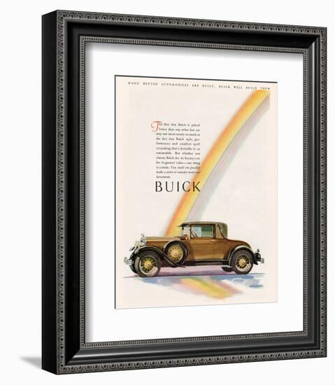 GM Buick Will Build Them-null-Framed Art Print