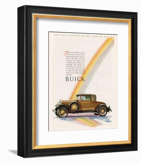 GM Buick Will Build Them-null-Framed Art Print