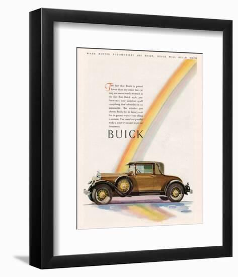 GM Buick Will Build Them-null-Framed Art Print