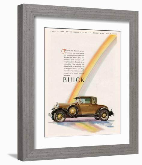 GM Buick Will Build Them-null-Framed Art Print