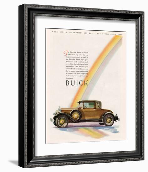 GM Buick Will Build Them-null-Framed Art Print