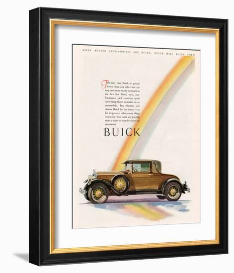 GM Buick Will Build Them-null-Framed Art Print