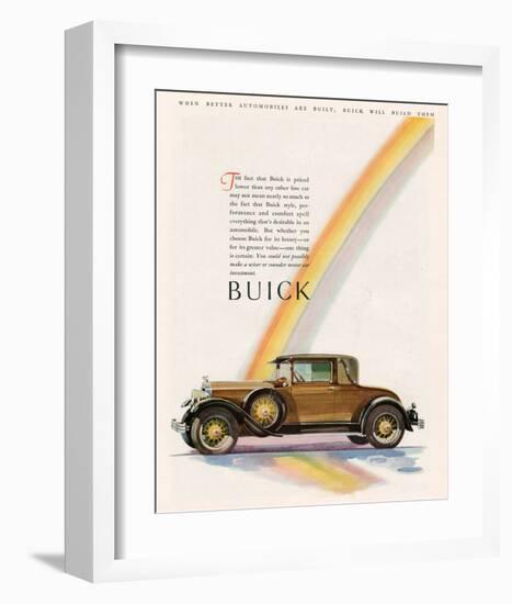 GM Buick Will Build Them-null-Framed Art Print