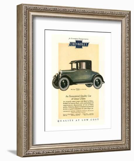 GM Chevrolet Economical Car-null-Framed Art Print