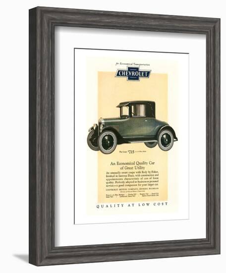 GM Chevrolet Economical Car-null-Framed Art Print