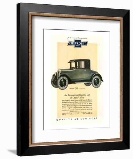 GM Chevrolet Economical Car-null-Framed Art Print