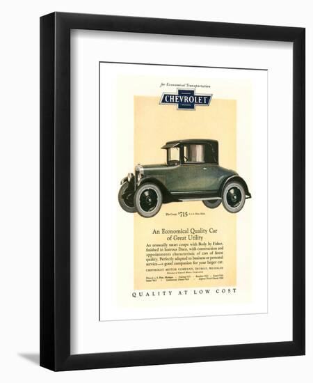 GM Chevrolet Economical Car-null-Framed Art Print