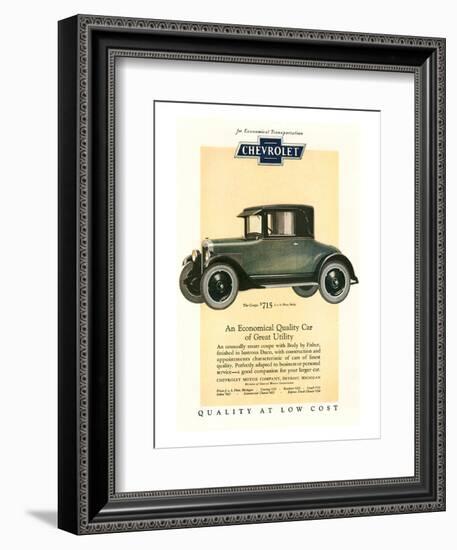 GM Chevrolet Economical Car-null-Framed Art Print