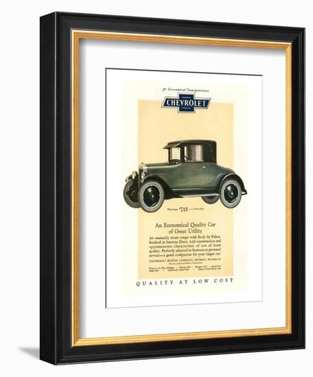 GM Chevrolet Economical Car-null-Framed Art Print