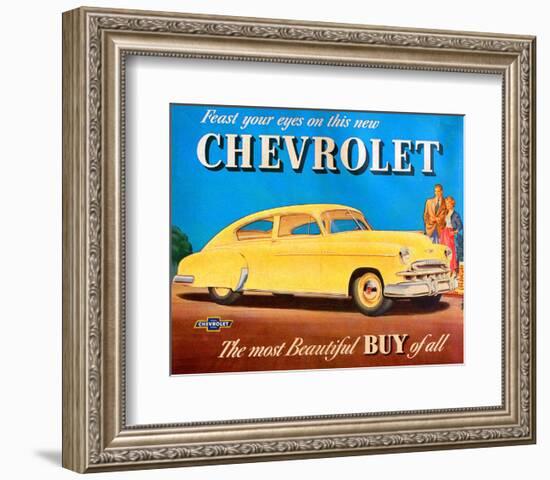 GM Chevrolet Feast Your Eyes-null-Framed Art Print