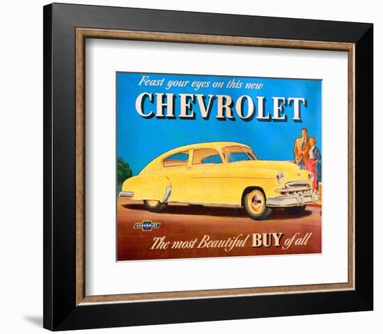 GM Chevrolet Feast Your Eyes-null-Framed Art Print