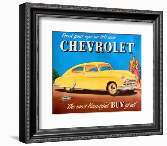 GM Chevrolet Feast Your Eyes-null-Framed Art Print