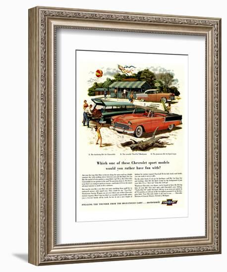 GM Chevrolet - Have Fun With-null-Framed Art Print