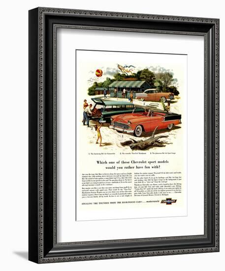 GM Chevrolet - Have Fun With-null-Framed Art Print