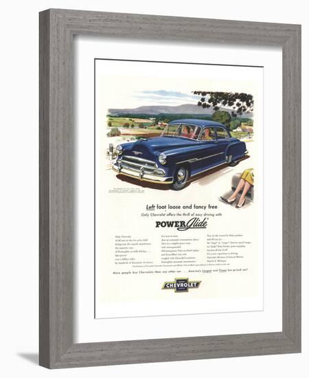 GM Chevrolet Left Foot Loose-null-Framed Art Print