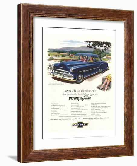 GM Chevrolet Left Foot Loose-null-Framed Art Print