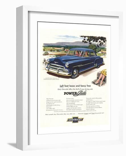 GM Chevrolet Left Foot Loose-null-Framed Art Print