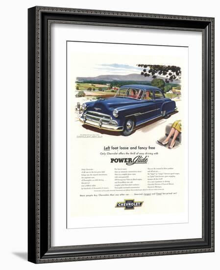 GM Chevrolet Left Foot Loose-null-Framed Art Print