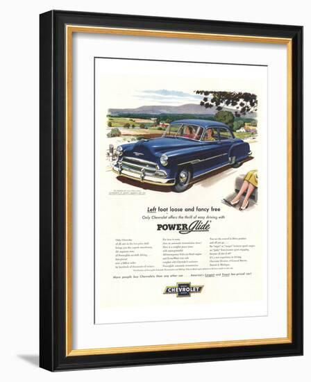 GM Chevrolet Left Foot Loose-null-Framed Art Print