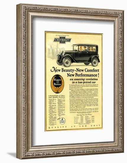 GM Chevrolet-New Beauty Comfort-null-Framed Art Print