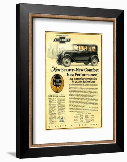 GM Chevrolet-New Beauty Comfort-null-Framed Art Print