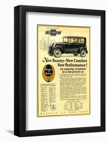 GM Chevrolet-New Beauty Comfort-null-Framed Art Print