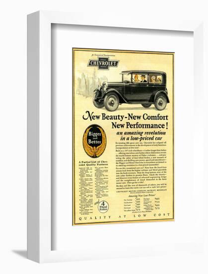 GM Chevrolet-New Beauty Comfort-null-Framed Art Print