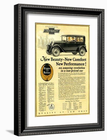 GM Chevrolet-New Beauty Comfort-null-Framed Art Print