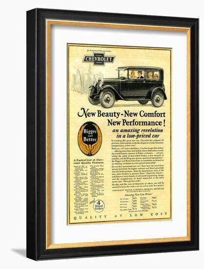 GM Chevrolet-New Beauty Comfort-null-Framed Art Print