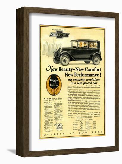 GM Chevrolet-New Beauty Comfort-null-Framed Art Print