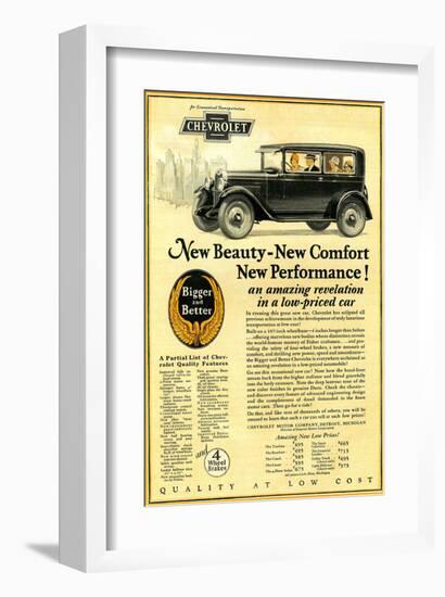 GM Chevrolet-New Beauty Comfort-null-Framed Art Print